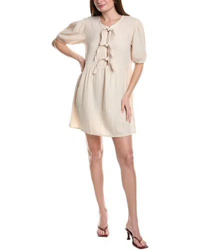 Anna Kay Cambell Gauze Mini Dress In White