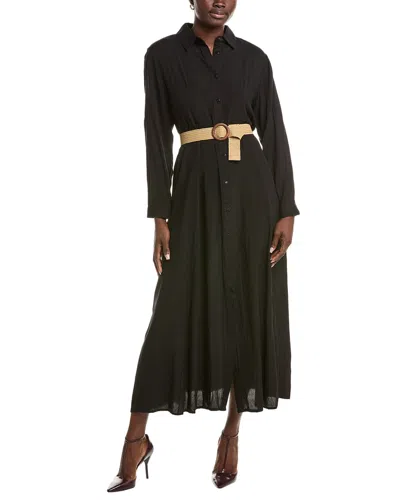 Anna Kay Carolle Shirtdress In Black