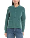 Anna Kay Cashmere-blend Cardigan In Green