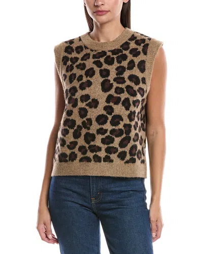 Anna Kay Cashmere-blend Sweater Vest In Brown