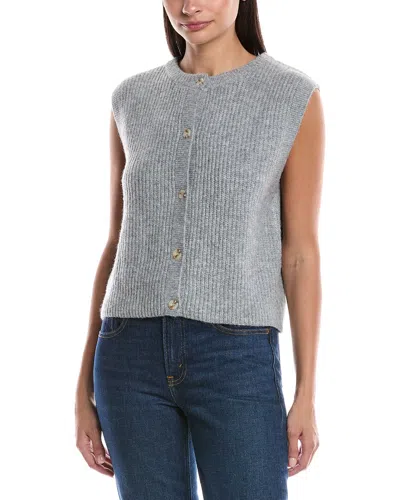 Anna Kay Cashmere-blend Sweater Vest In Gray
