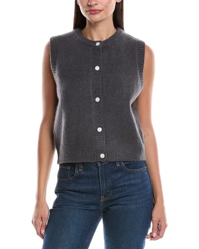 Anna Kay Cashmere-blend Sweater Vest In Gray