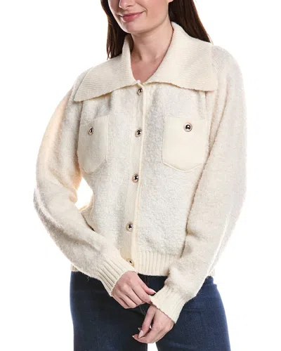 Anna Kay Catalina Cashmere-blend Cardigan In White