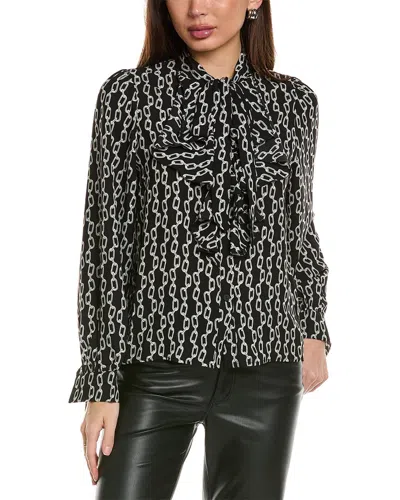 Anna Kay Chain Blouse In Black