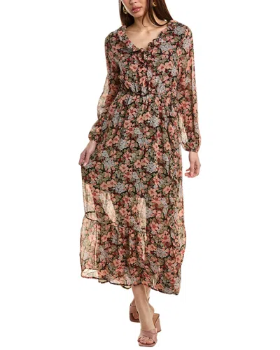 Anna Kay Charlotte Midi Dress In Black