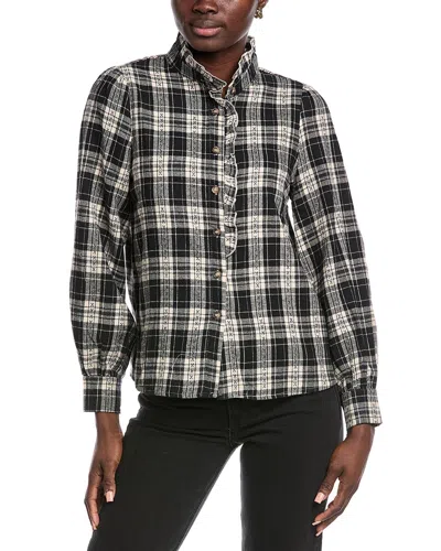 Anna Kay Cherrie Gingham Chemise In Black