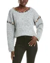 Anna Kay Cheryl Cashmere-blend Sweater In Gray