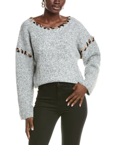 Anna Kay Cheryl Cashmere-blend Sweater In Gray