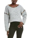 Anna Kay Cheryl Cashmere-blend Sweater In Gray