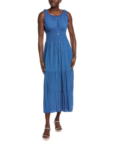 Anna Kay Chistine Dots Maxi Dress In Blue