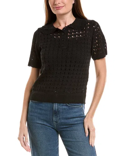Anna Kay Colette Polo Top In Black