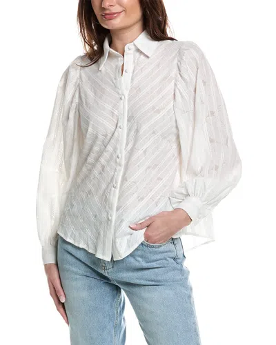 Anna Kay Collared Shirt In White