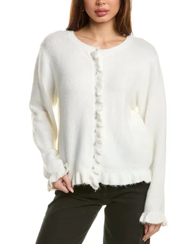 Anna Kay Cora Cashmere-blend Cardigan In White