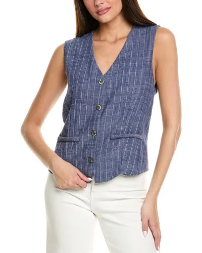 Anna Kay Danie Denim Vest In Blue