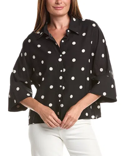 Anna Kay Dario Dots Chemise In Black
