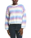 Anna Kay Dianthe Casmere-blend Pullover In Blue