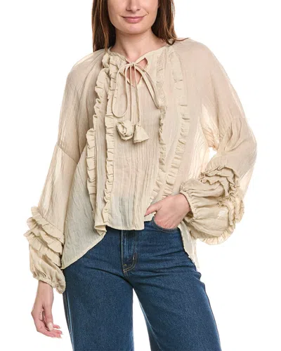 Anna Kay Echo Boho Blouse In Animal Print