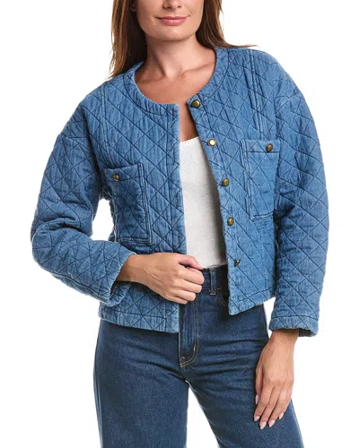 Anna Kay Ellena Denim Button Shirt In Brown