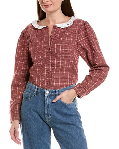 Anna Kay Erlea Blouse In Red