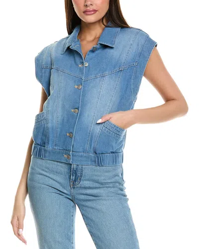 Anna Kay Fabiolla Denim Top In Blue