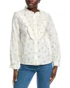 Anna Kay Flowy Fleur Blouse In White