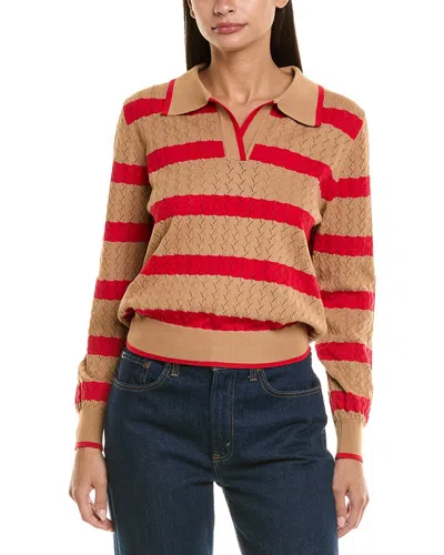 Anna Kay Gaelle Cashmere-blend Polo Shirt