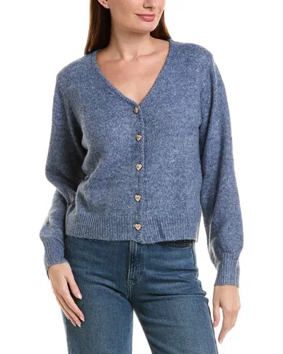 Anna Kay Georgias Heart Cardigan In Blue