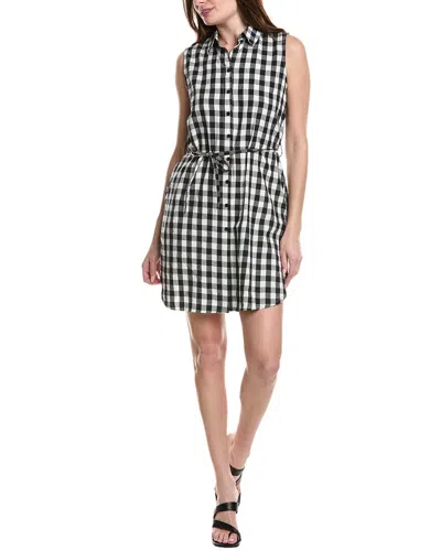 Anna Kay Gingham Shirtdress In Black