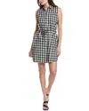 Anna Kay Gingham Shirtdress In Black