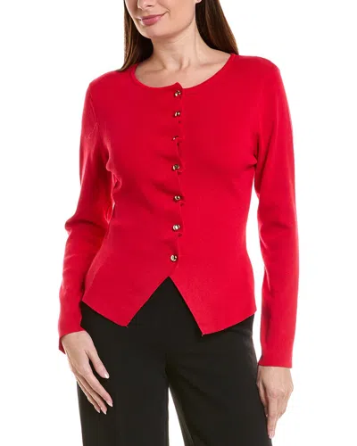 Anna Kay Giorgina Cashmere-blend Cardigan In Red