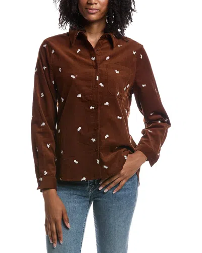 Anna Kay Grande Fleur Shirt In Brown