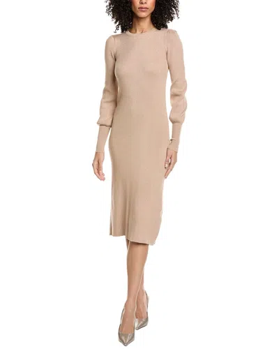 Anna Kay Hellena Midi Dress In Neutral