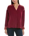 Anna Kay Jane Blouse In Red