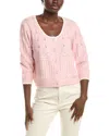 Anna Kay Jolinne Cashmere-blend Cardigan In Pink