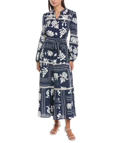 Anna Kay Josie Boho Dress In Blue