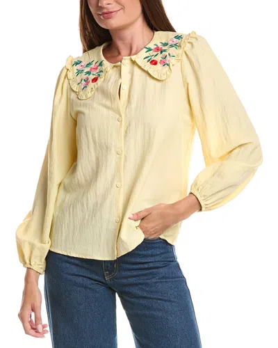 Anna Kay Kansas Ruffled Blouse In Yellow