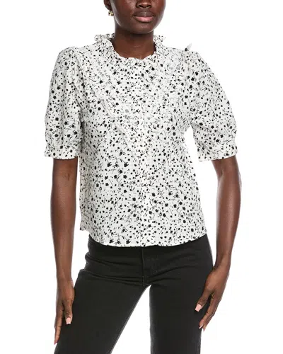 Anna Kay Kellie Lace Blouse In White