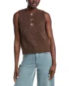 Anna Kay Kellie Sweater Vest In Brown