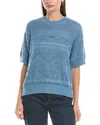 Anna Kay Knit Pullover In Blue