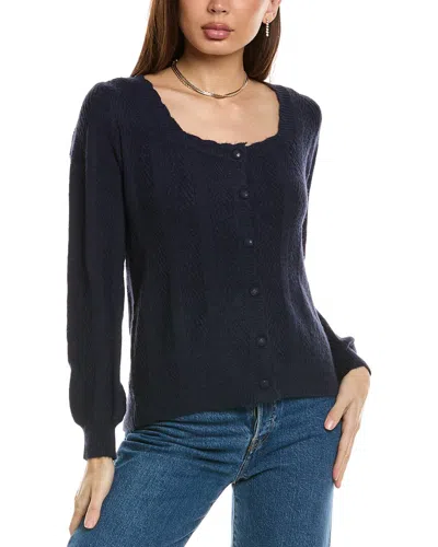 Anna Kay Krist Cashmere-blend Cardigan In Blue