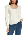Anna Kay Krist Cashmere-blend Cardigan In White
