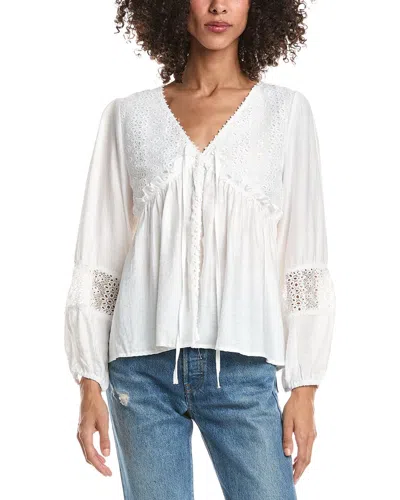 Anna Kay Lace Blouse In White