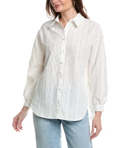 Anna Kay Lace Shirt In White