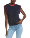 Anna Kay Larianna Cashmere-blend Vest In Blue