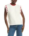 Anna Kay Larianna Cashmere-blend Vest In White