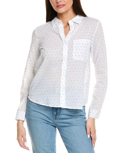 Anna Kay Lea Plumetis Blouse In White