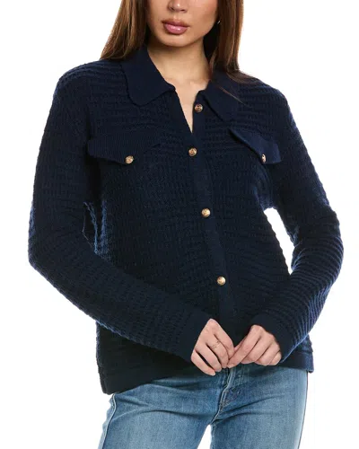 Anna Kay Lelyra Cashmere-blend Cardigan In Blue