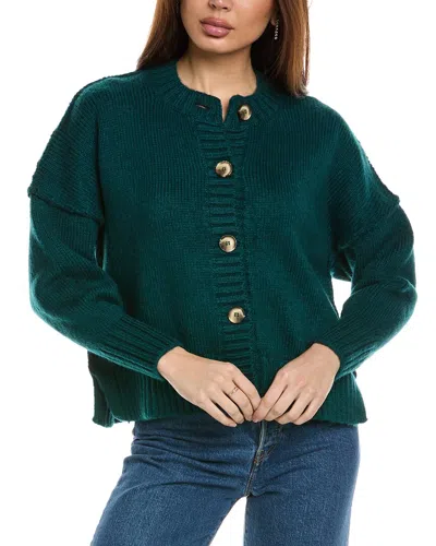 Anna Kay Lelyra Cashmere-blend Cardigan In Green