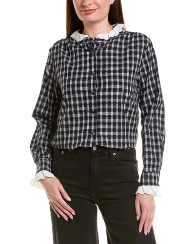 Anna Kay Litta Ruffled Blouse In Black