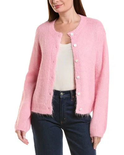 Anna Kay Loose Cardigan In Pink